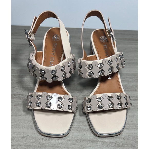 Tory Burch Delaney Embellished
Double Strap Sandal - Picture 3 of 11